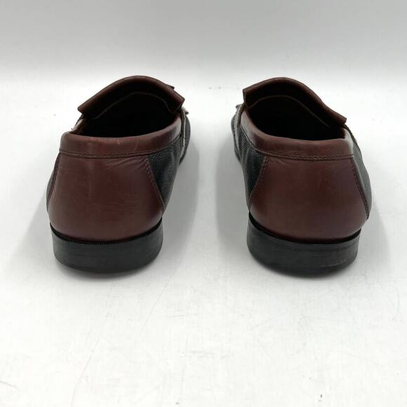 Johnston & Murphy Aragon II Kiltie Tassel Black Mahogany Loafers main image 6